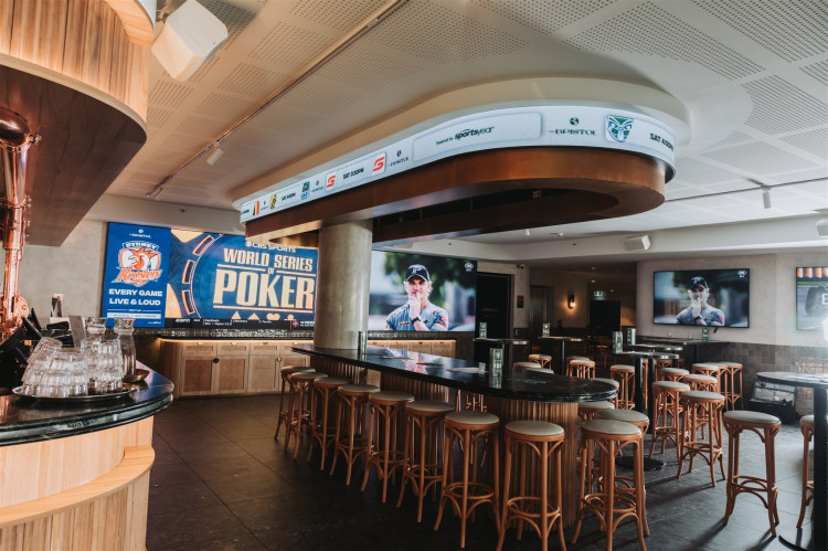 Sportsyear Signage ticker and poster player integration at Bristol Sports in Sydney (Pic: Oscar Coleman)