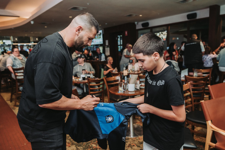 Rugby league podcaster Josh Mansour at The Guildford Hotel (Pic: Oscar Coleman)